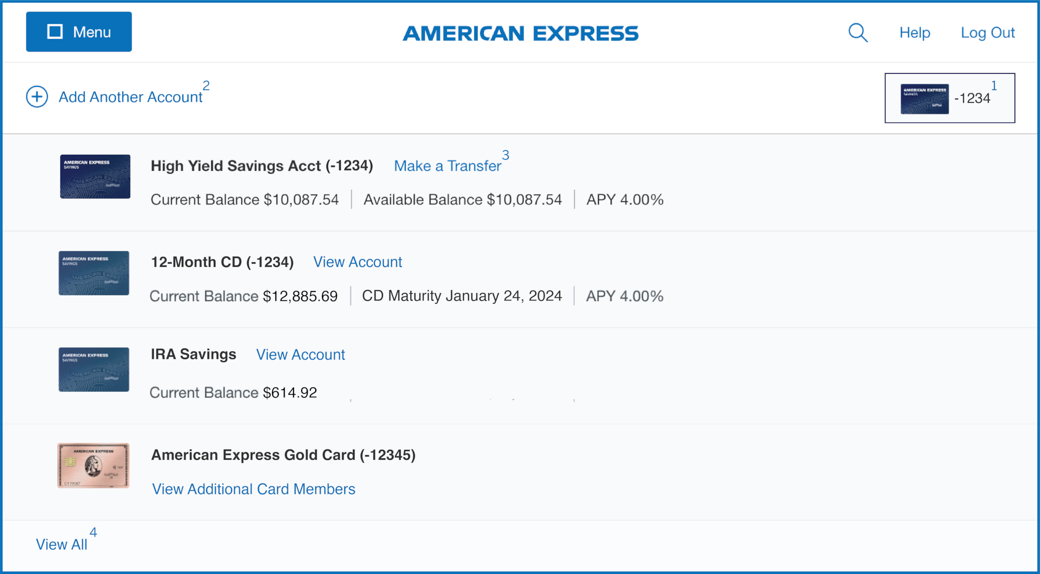 Navigating Account American Express Savings Account