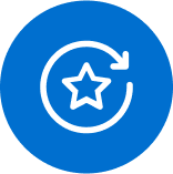 Star with arrow clockwise around