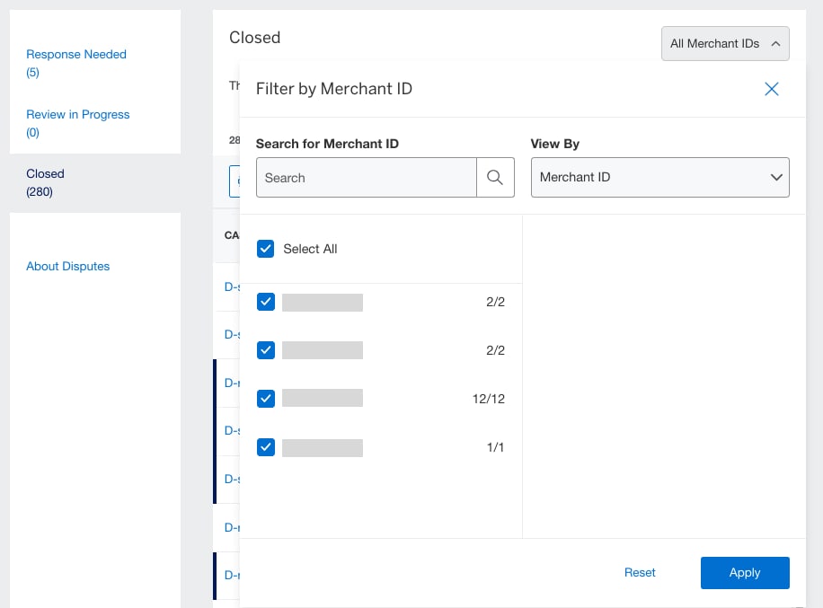 Reviewing Closed Disputes American Express