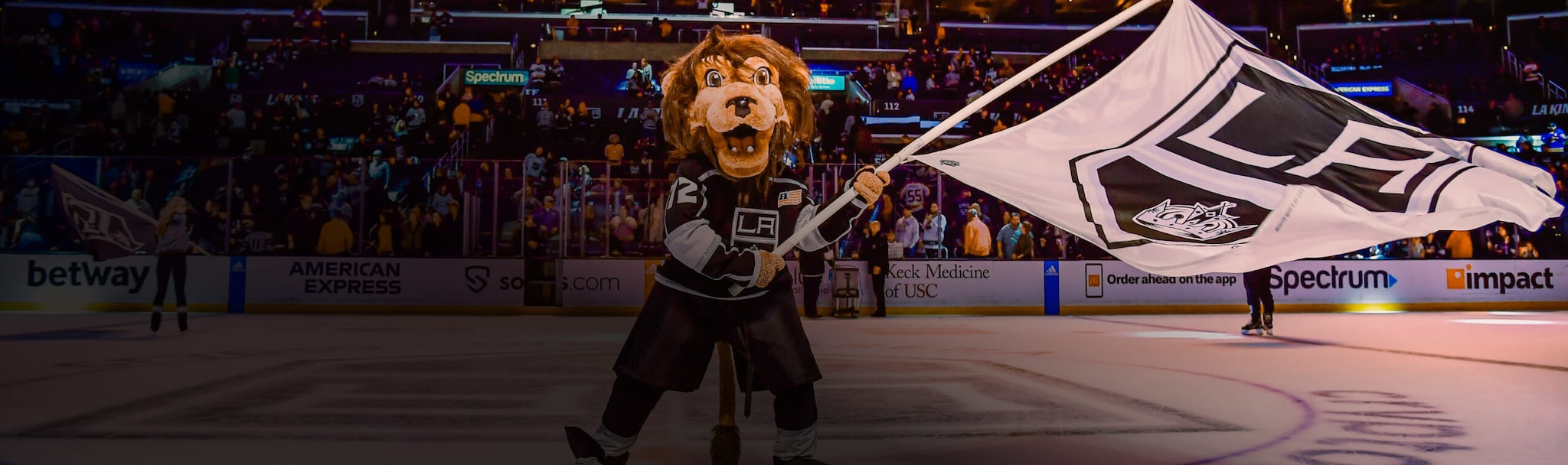 Bailey the Lion mascot of the LA Kings