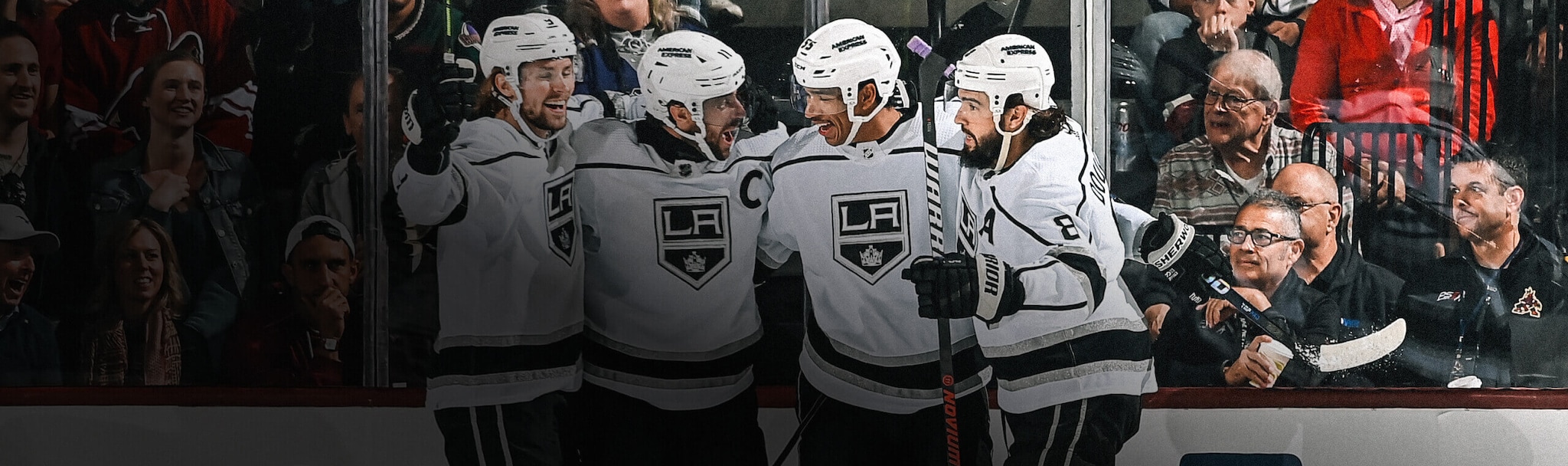 LA Kings players celebrating