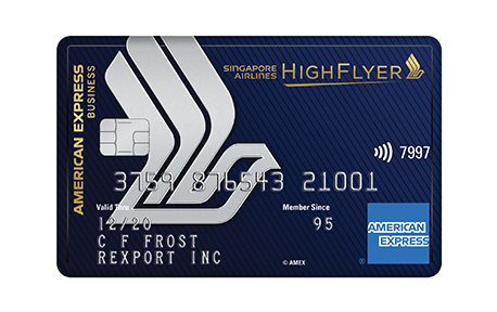 Airlines Business Credit Card American Express Singapore