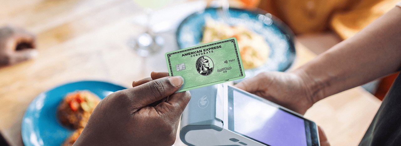 American Express Corporate Green Card tap to pay