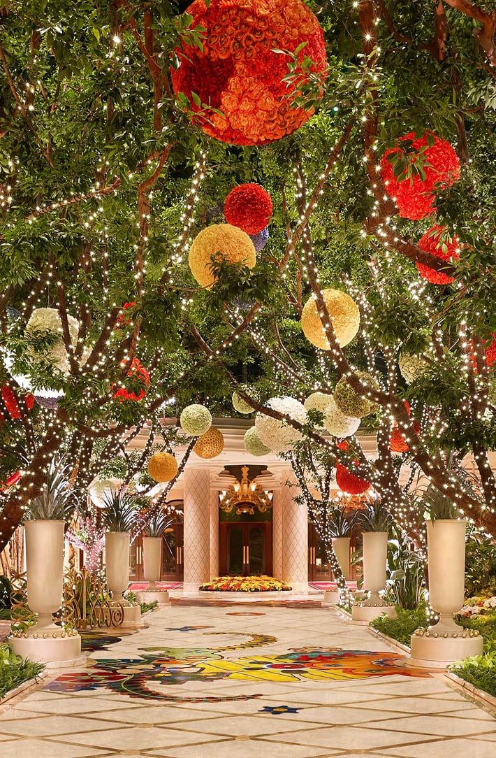 Gorgeous hotel entrance with the FHR logo