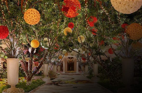 Gorgeous hotel entrance with the FHR logo