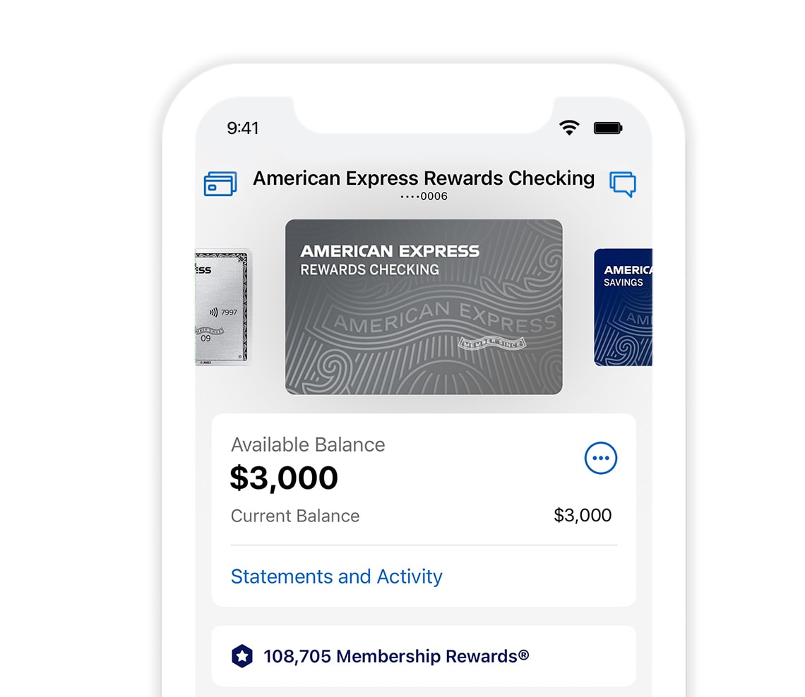 Amex mobile checking