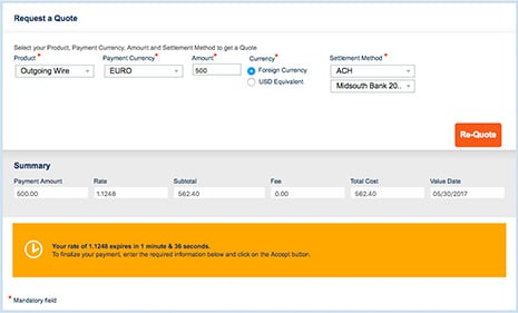 global payments modifying customer support international payment