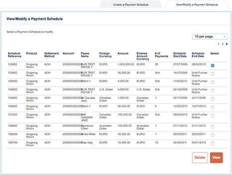 Schedule & Create Global Payments | American Express