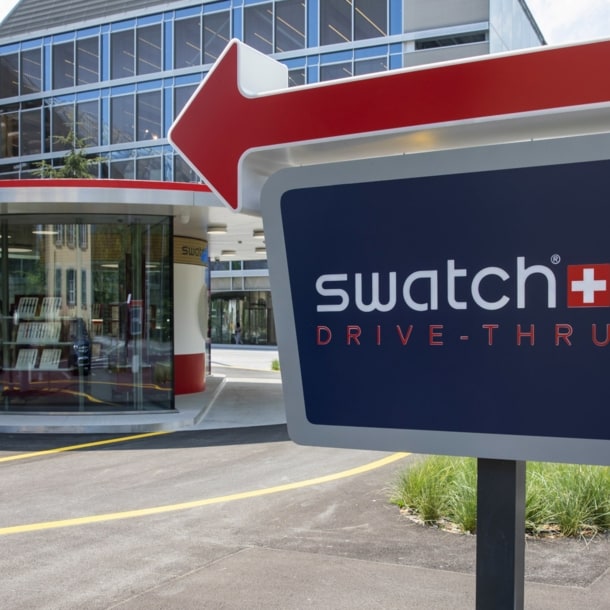 Der Swatch Drive-Thru Store.