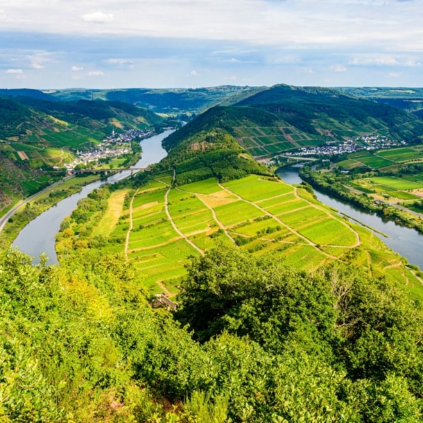 Moselschleife in Bemm mit Blick vom Calmont.