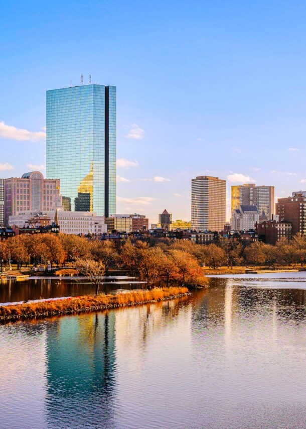 Panorama der Skyline von Boston.