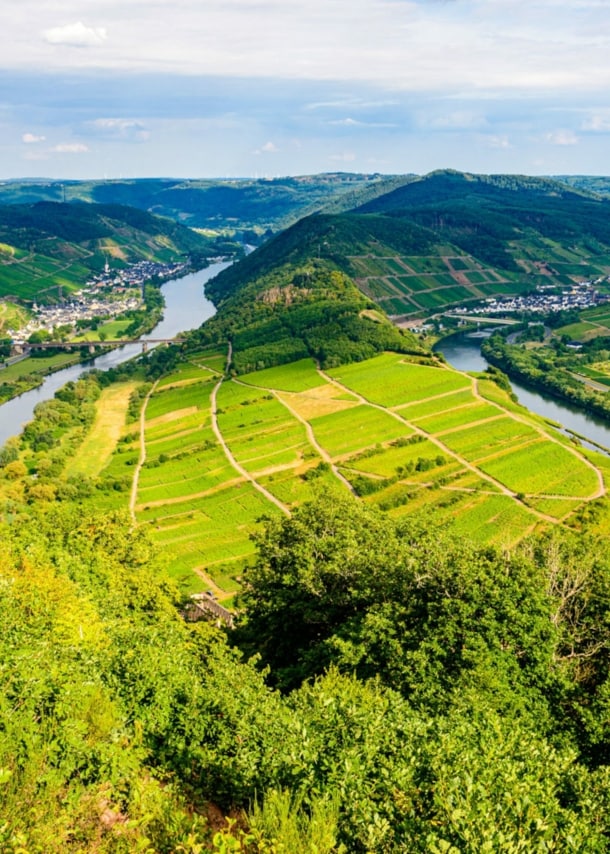 Moselschleife in Bemm mit Blick vom Calmont.