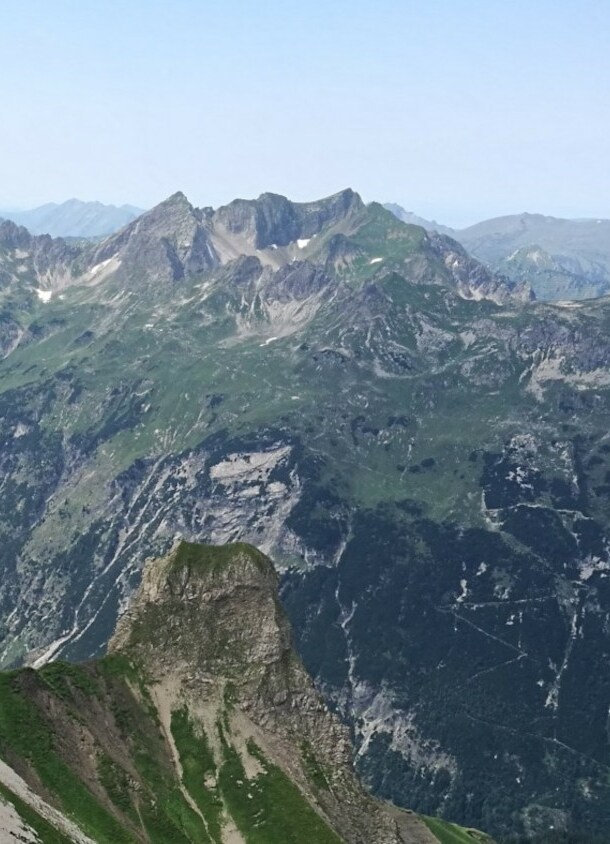 Panoramaaufnahme des Mindelheimer Klettersteigs.