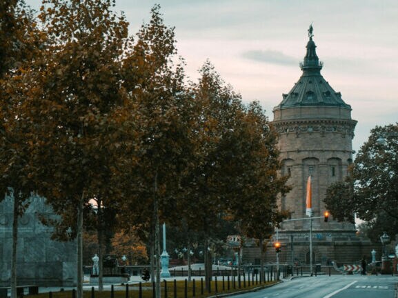 Der Wasserturm, das Wahrzeichen Mannheims